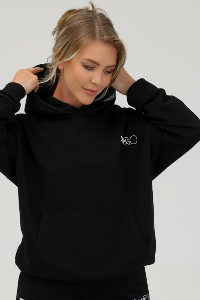 Худи женское APLGO (черное)