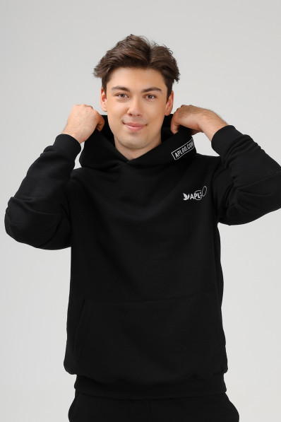 Худи мужское APLGO (черное)