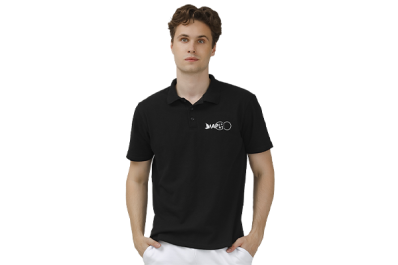 Поло универсальное APLGO (черное)